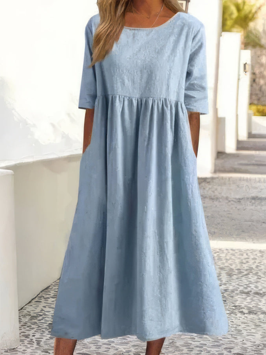 AMIRA - LOCKERES KLEID MIT TASCHEN
