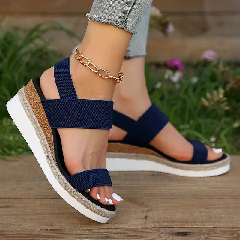 Emilia | Damen Orthopädische Kreuzriemen Plattform Sandalen