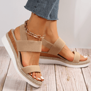 Emilia | Damen Orthopädische Kreuzriemen Plattform Sandalen