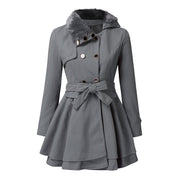 Emma | Elegante Jacke mit Kunstfellkragen