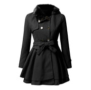 Emma | Elegante Jacke mit Kunstfellkragen