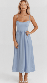 Fließendes Ärmelloses Maxikleid | Elegantes Abendkleid | Sommerkleid