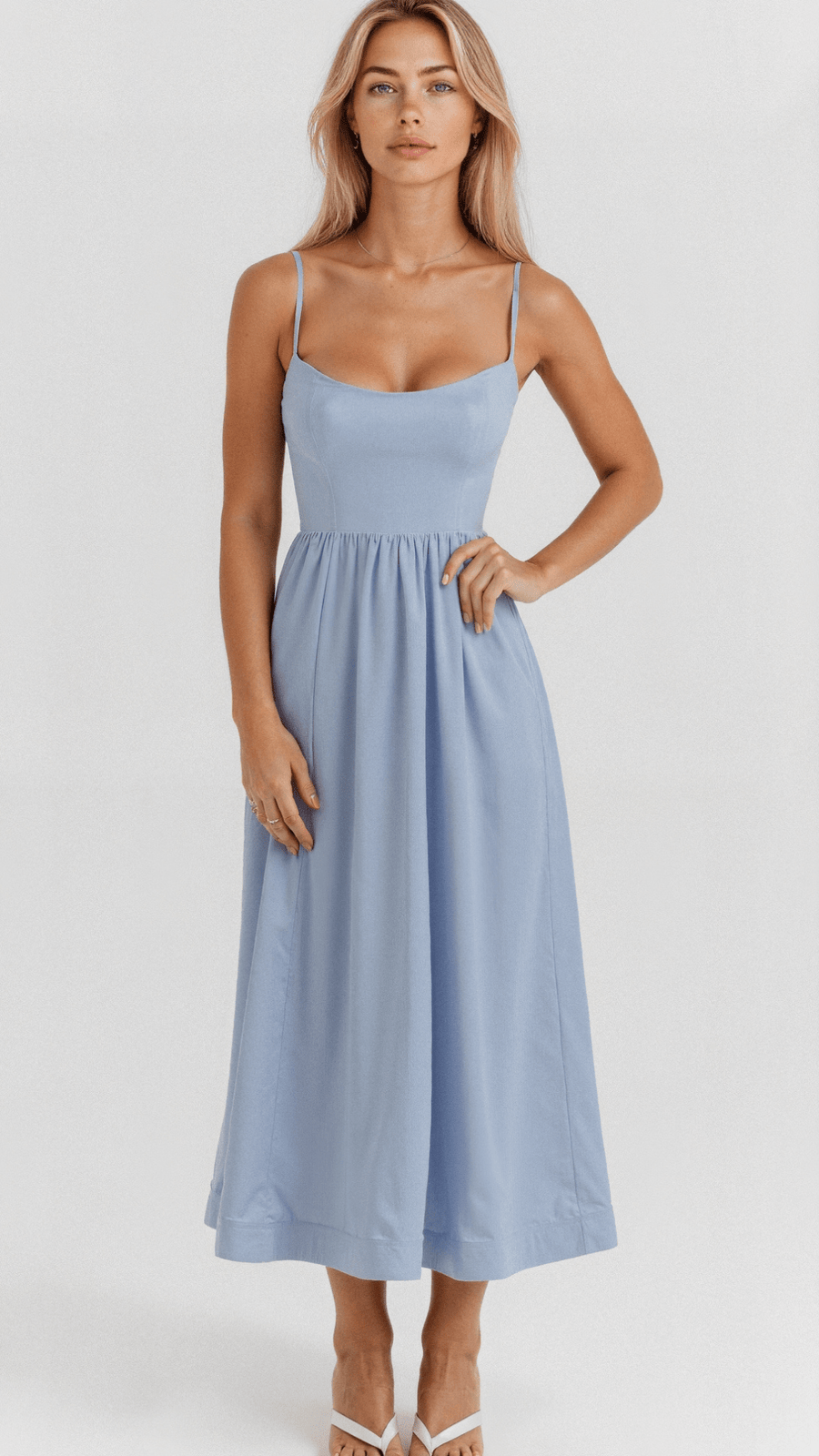Fließendes Ärmelloses Maxikleid | Elegantes Abendkleid | Sommerkleid