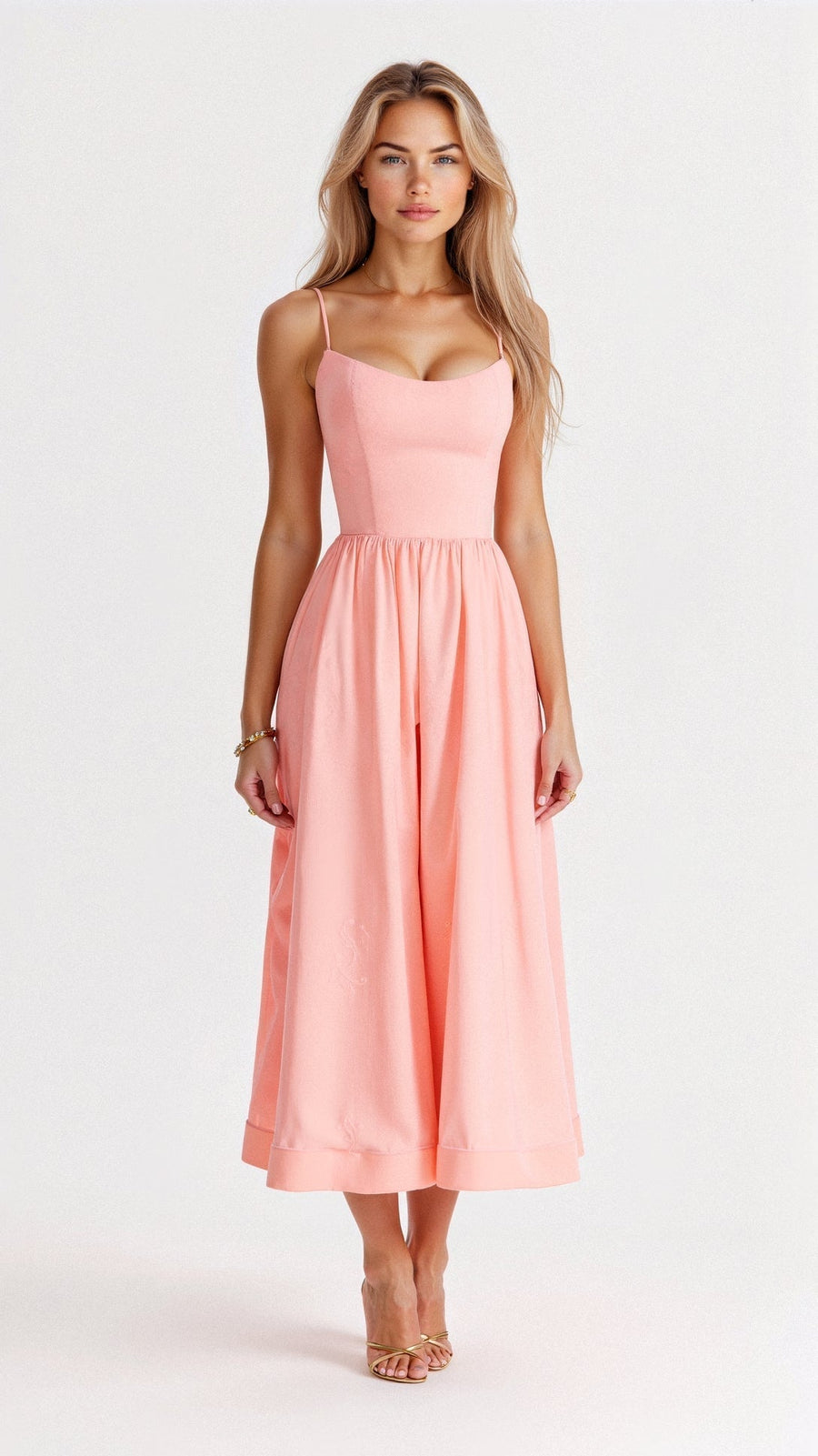 Fließendes Ärmelloses Maxikleid | Elegantes Abendkleid | Sommerkleid