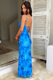Jania – Ärmelloses Maxi Kleid Mit Blumenmuster