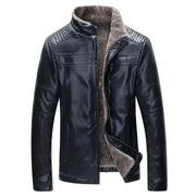 Herren Winter-Lederjacke | Mit Reißverschluss