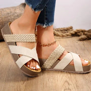 Daniela | Damen Plattform Slide Sandalen