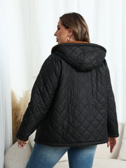 Damen Winterjacke In Übergröße | Schwarz