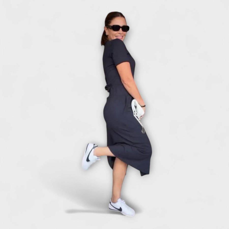 Danielle - Elegantes V-Ausschnitt-Top mit passendem Rock