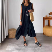 Noemi | Damen Ärmelloses Kleid Taschen – Sommer Casual Kleid Strand & Alltag 2026