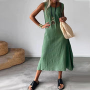 Noemi | Damen Ärmelloses Kleid Taschen – Sommer Casual Kleid Strand & Alltag 2026