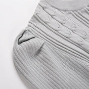 Nora – Feinstrick-Kleid mit Taillengürtel und Strukturmuster