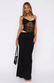 Nourhi | Damen Maxi Kleid – Fließendes Sommerkleid Urlaub & Festliche Abende 2026