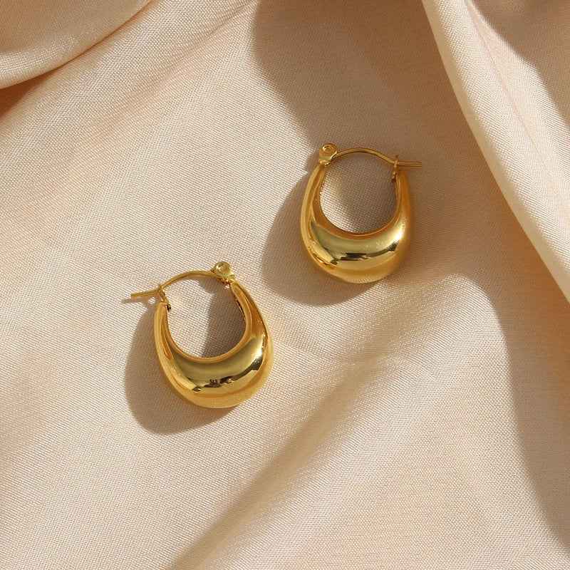 Ohrringe Tropfen Gold