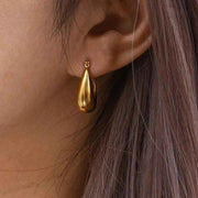 Ohrringe Tropfen Gold