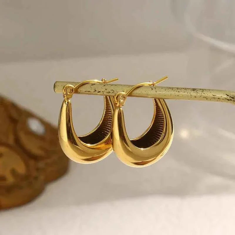 Ohrringe Tropfen Gold
