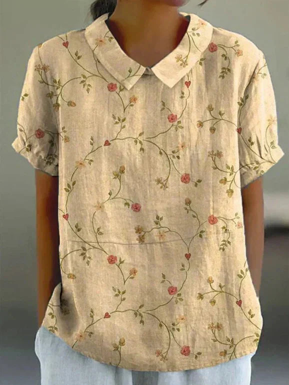 Valerie | Elegante Bluse mit feinem Blumenmuster
