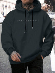 Lässiger Herren-Hoodie Mit Buchstabenprint | Winter