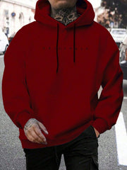 Lässiger Herren-Hoodie Mit Buchstabenprint | Winter