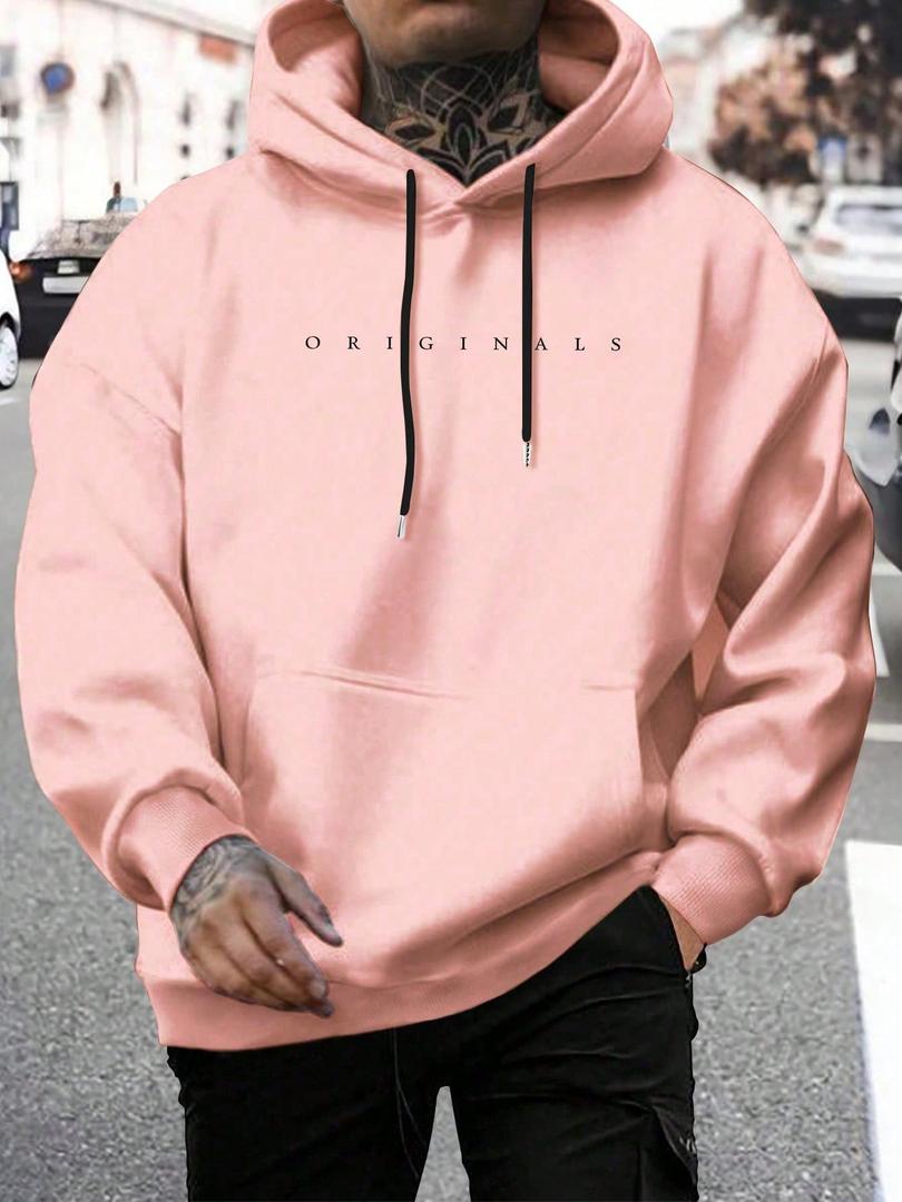 Lässiger Herren-Hoodie Mit Buchstabenprint | Winter