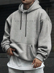 Lässiger Herren-Hoodie Mit Buchstabenprint | Winter