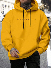 Lässiger Herren-Hoodie Mit Buchstabenprint | Winter