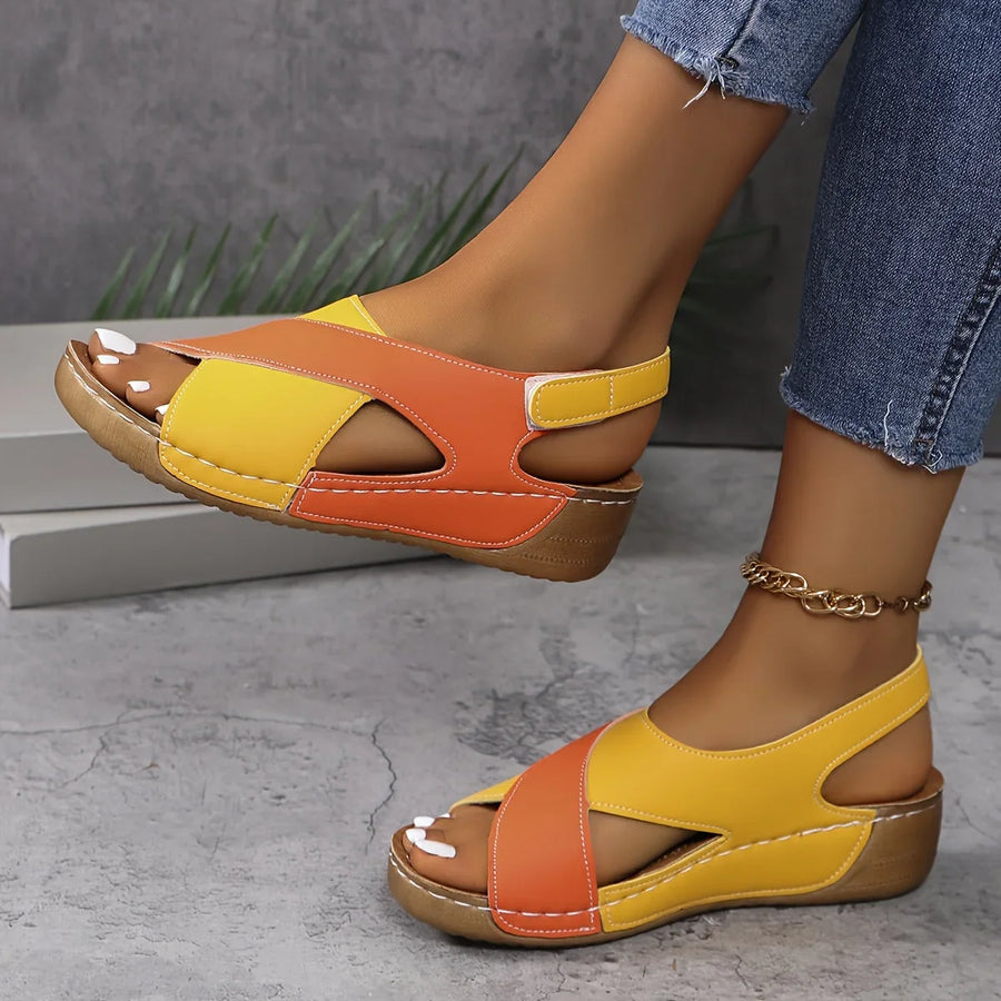 Orthopädische Damen Wandersandalen mit Klettverschluss