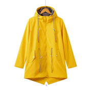 Damen Regenjacke mit Reißverschluss und Kordelzug