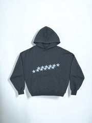 Oversized Damen Hoodie mit Sternen-Print - Streetwear