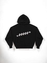 Oversized Damen Hoodie mit Sternen-Print - Streetwear