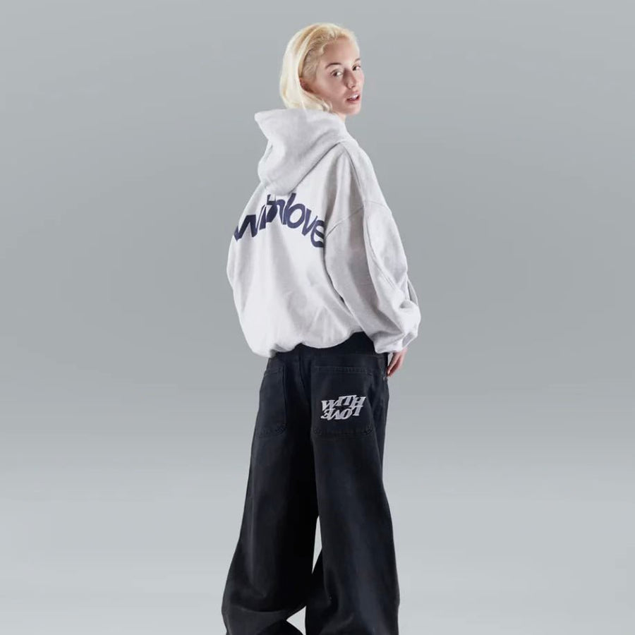 Emilia | Oversized Hoodie With Love Unisex Kapuzenpullover