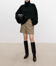 Paula | Eleganter Damenpullover Rollkragen hochwertig