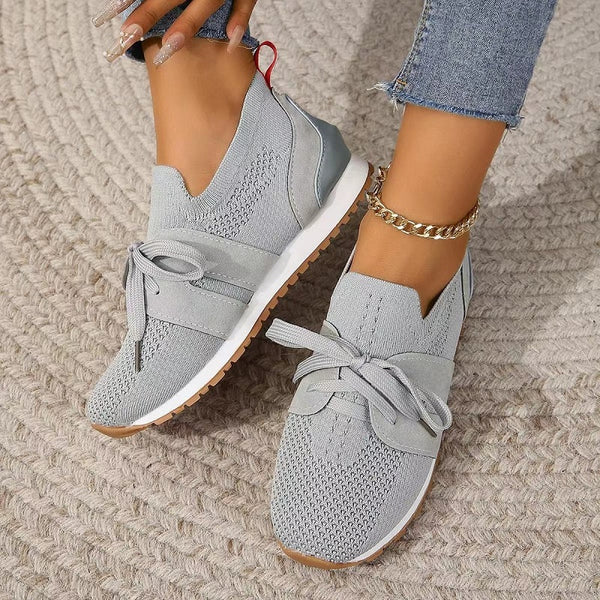 Lea - Atmungsaktive Slip-On-Sneakers aus Strick für Damen | Lässige, leichte Slip-On-Sneaker