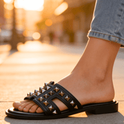 Pantoletten Damen elegant mit Nieten