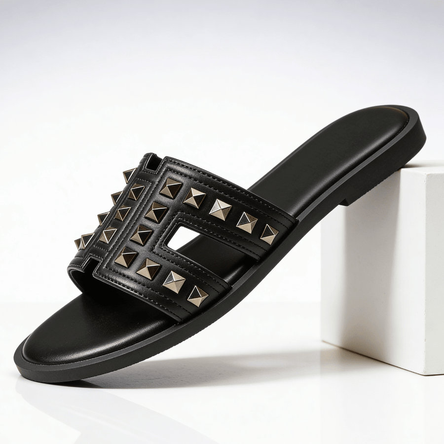 Pantoletten Damen elegant mit Nieten