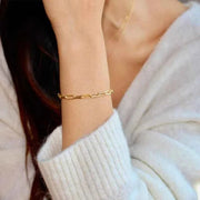 Paperclip Armband Gold