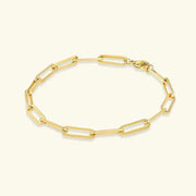 Paperclip Armband Gold