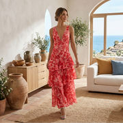 Scarlett - Elegantes florales Maxikleid