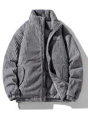 Cord-Winterjacke Für Herren | Mit Reißverschluss