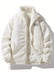 Cord-Winterjacke Für Herren | Mit Reißverschluss