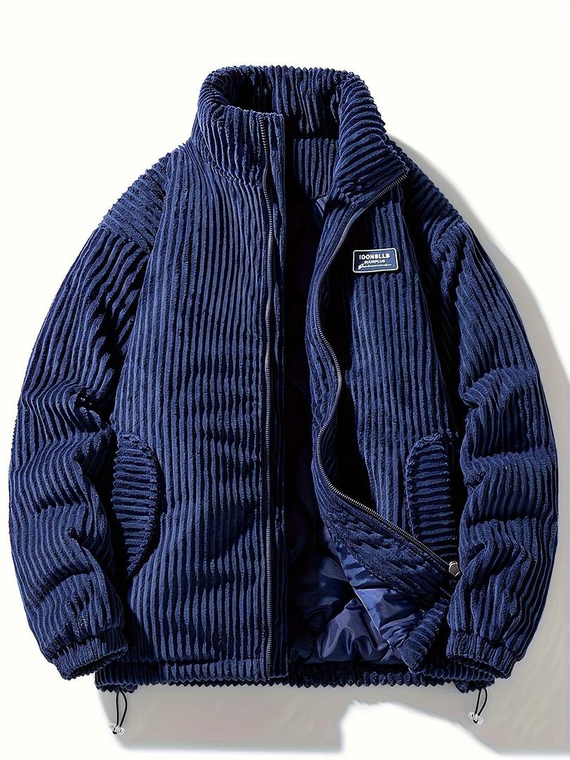Cord-Winterjacke Für Herren | Mit Reißverschluss