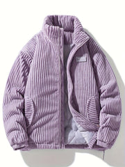 Cord-Winterjacke Für Herren | Mit Reißverschluss