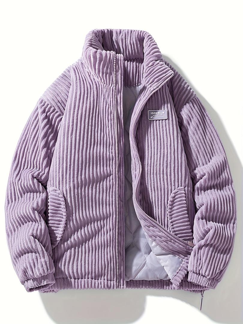 Cord-Winterjacke Für Herren | Mit Reißverschluss