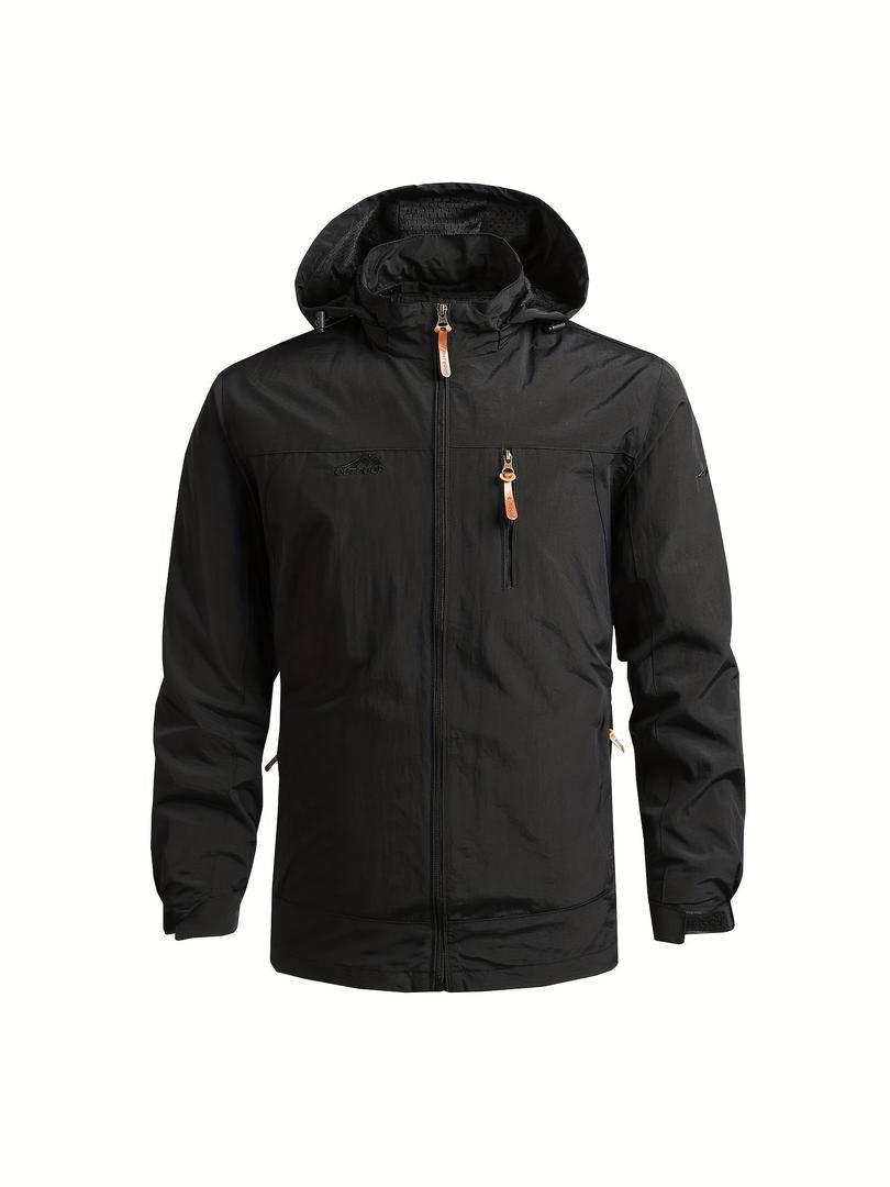 Lässige Herren-Windjacke | Mit Abnehmbarer Kapuze