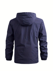 Lässige Herren-Windjacke | Mit Abnehmbarer Kapuze
