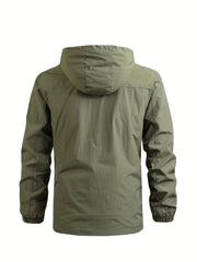Lässige Herren-Windjacke | Mit Abnehmbarer Kapuze