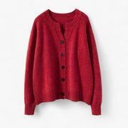 Emma | Elegante Strickjacke mit O-Ausschnitt
