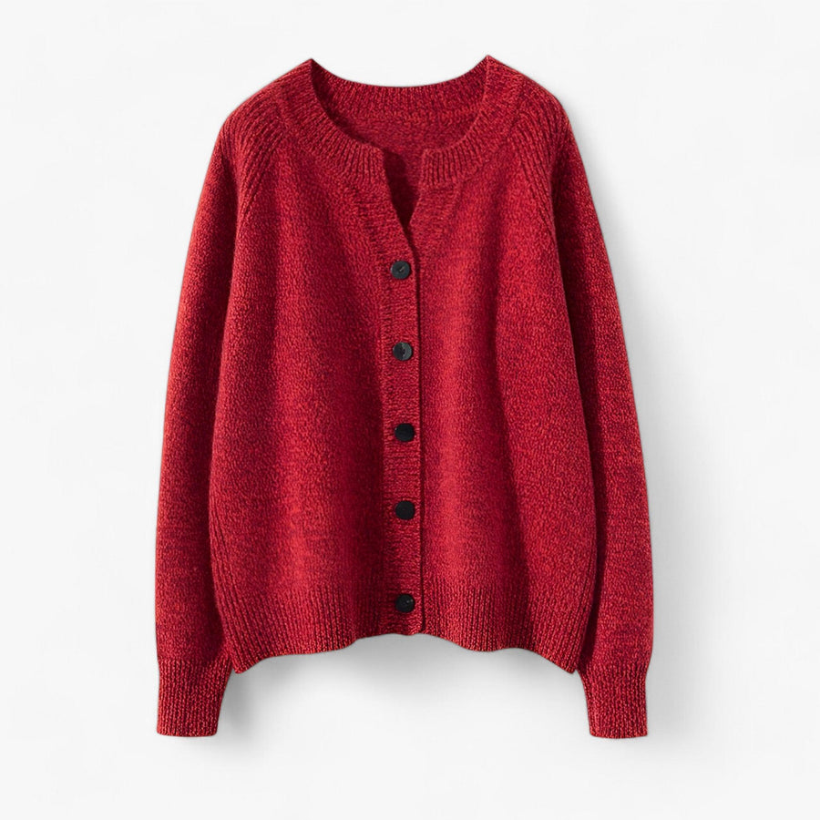Emma | Elegante Strickjacke mit O-Ausschnitt