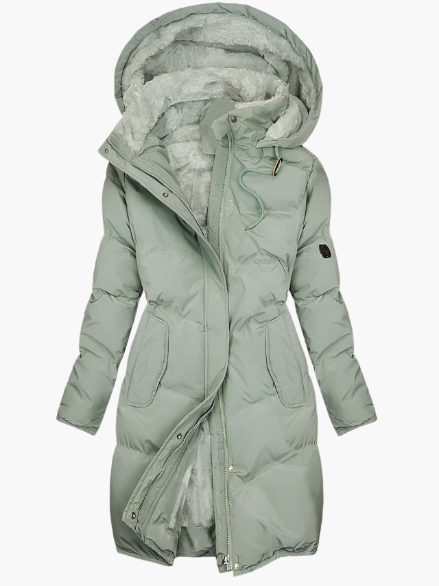 Merisa™ – Gefütterte Winterjacke mit Kapuze und Reißverschluss