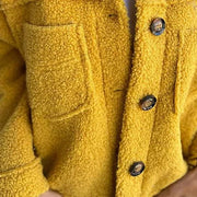 Katharina | Plus Size Damen Cardigan Knopfverschluss Kragen Taschen